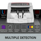 SucceBuy 1000Pcs/Min Money Counter Business Cash Register Euros Bills Fake Banknote Detector by UV & MG Function for Banks Shops