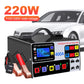 400A Heavy Duty Smart Battery Charger LCD Display Car Battery Charger 12/24V Intelligent Pulse Repair Charger High Power