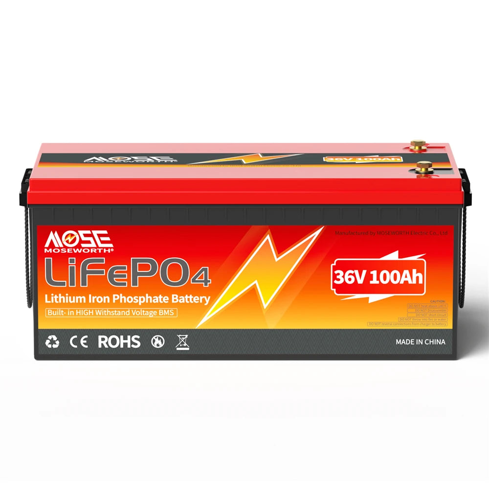 12V 24V 100Ah 140Ah 168Ah 200Ah 300Ah LiFePO4 Deep Cycle Battery Built-in BMS Perfect for RV/Camper Trolling Motor Marine