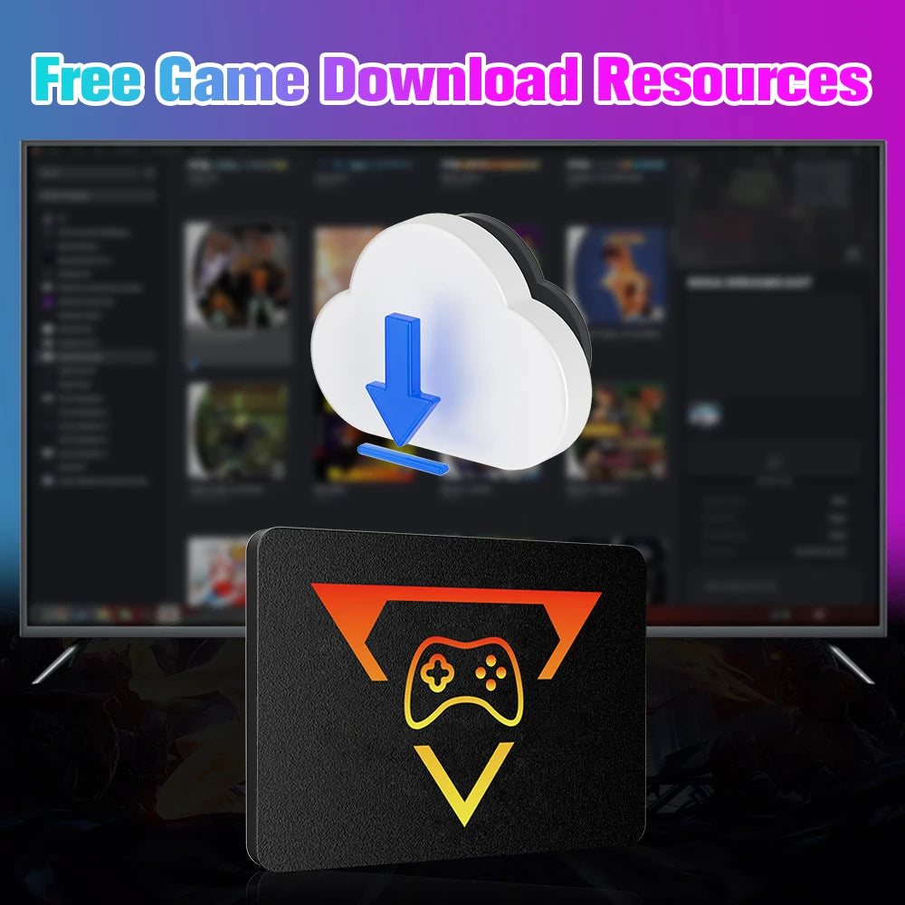 Playzone 1TB SSD&Game Consoles For PS5/PS4/PS3/Xbox/Xbox one/Switch With 16000 Emulator Games+86 PC Games Plug&Play For WIN PC