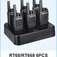 10 Pcs Wholesale Mini Walkie Talkie Retevis Rechargeable Walkie-talkies Two-way Radio RT622 PMR446 Radio Hotel Restaurant Retail