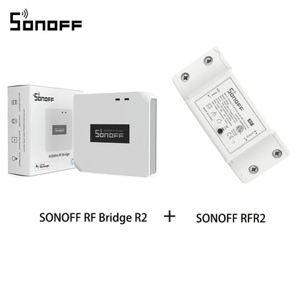 SONOFF RF Bridge R2 433MHz DW2 Door Window PIR3 Motion Sensor SONOFF RF Sensor Kit Works With eWeLink APP Google Home Alexa