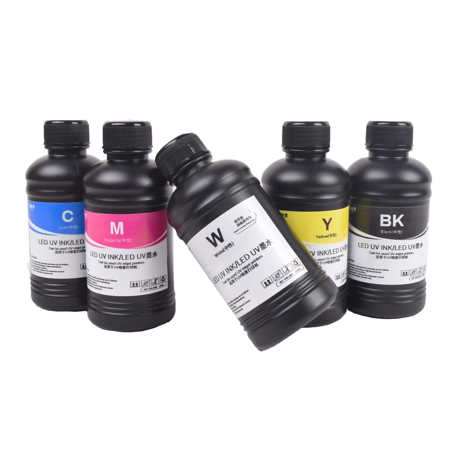 250ML UV Neutral Ink LED UV Soft Ink for R1390 L800 L1800 XP600 TX800 L805 Print head for UV Flatbed Printer