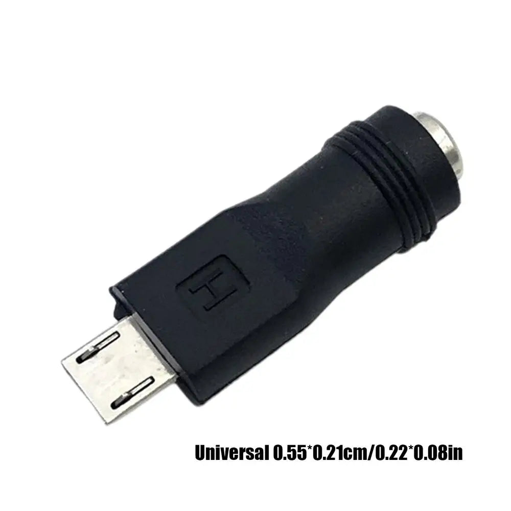 USB Type C Micro USB to DC5521 Electric Plug Converter Mobile Phone Charging Adapter Head 5V Interface