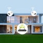 SANNCE 6PCS 5MP Wifi Camera IP Outdoor 10CH NVR Two-way Audio Wireless Audio Video Security Surveillance Kit Cameras