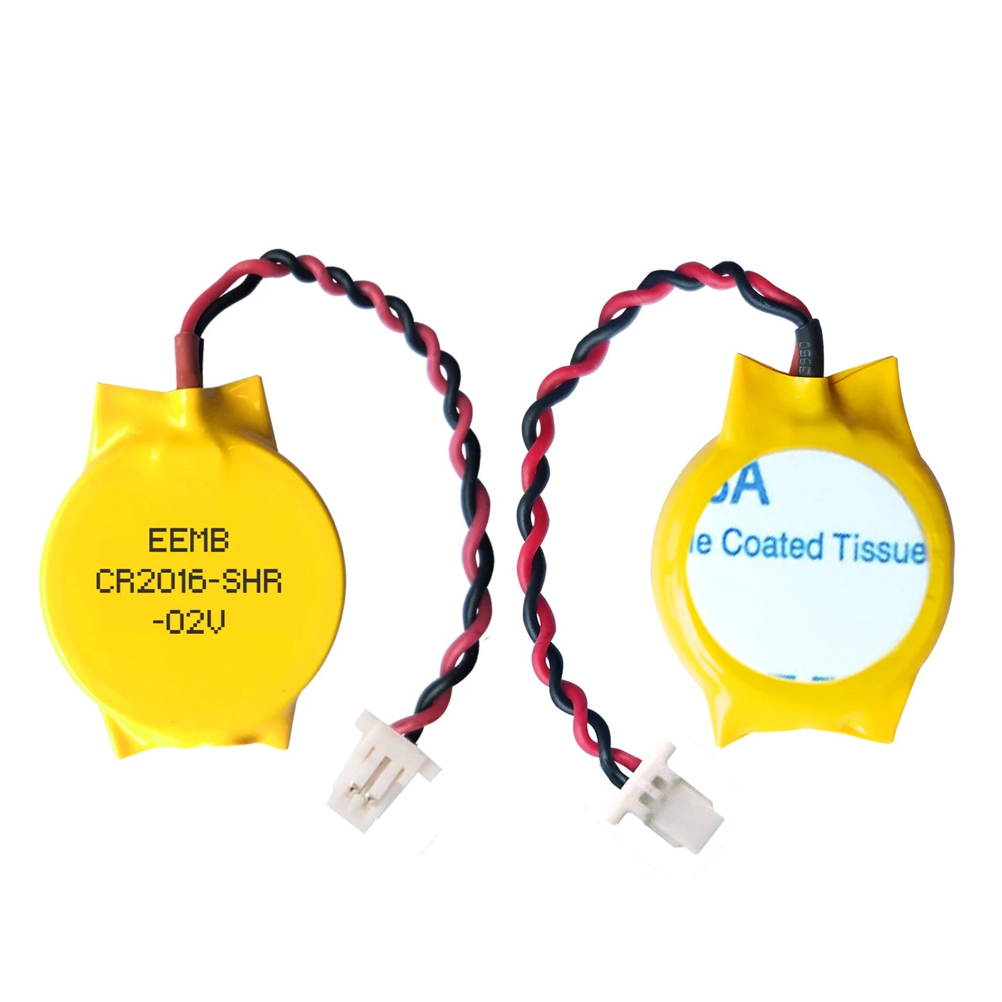 10PACK CMOS Battery EEMB 3V CR2016 Battery with SHR Plug Motherboard Laptop Replacement Battery for PC Computer