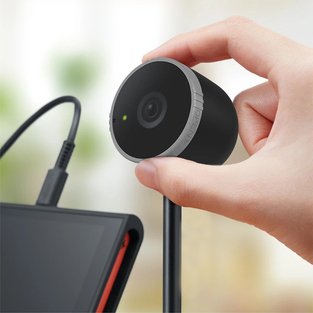 For Switch 2 1080P HD Computer Camera For NS2 Switch2 Video Chat Adjustment Wide Angle Camera with Heat Dissipation Vents Light