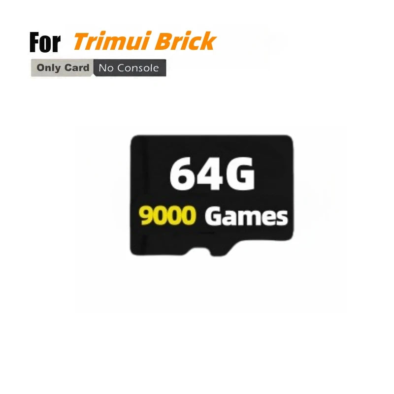 For TRIMUI BRICK TF Card Memory Card Handheld Game Console Pre-install Plug&Play Retro Game Card Handheld Game Memory Card Gift