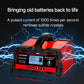 Auto DC12V 24V Battery Charger Smart LCD Display 8-stage Intelligent Charging Car Battery Chager for LiFePO4 AGM GEL Lead-Acid