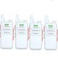 4PCS WLN KD-C1 Mini Portable Radio UHF 400-520MHz 5W walkie talkie 16 Channel UHF Transceiver