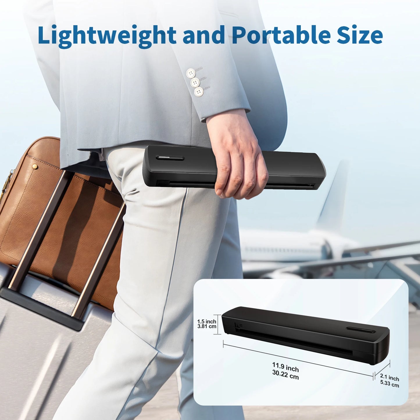 Thermal Printer Inkless Wireless A4 C80 300DPI 1500mAh BT Mobile Printing iOS/Android/Laptop For Tattoo Artists Enthusiasts