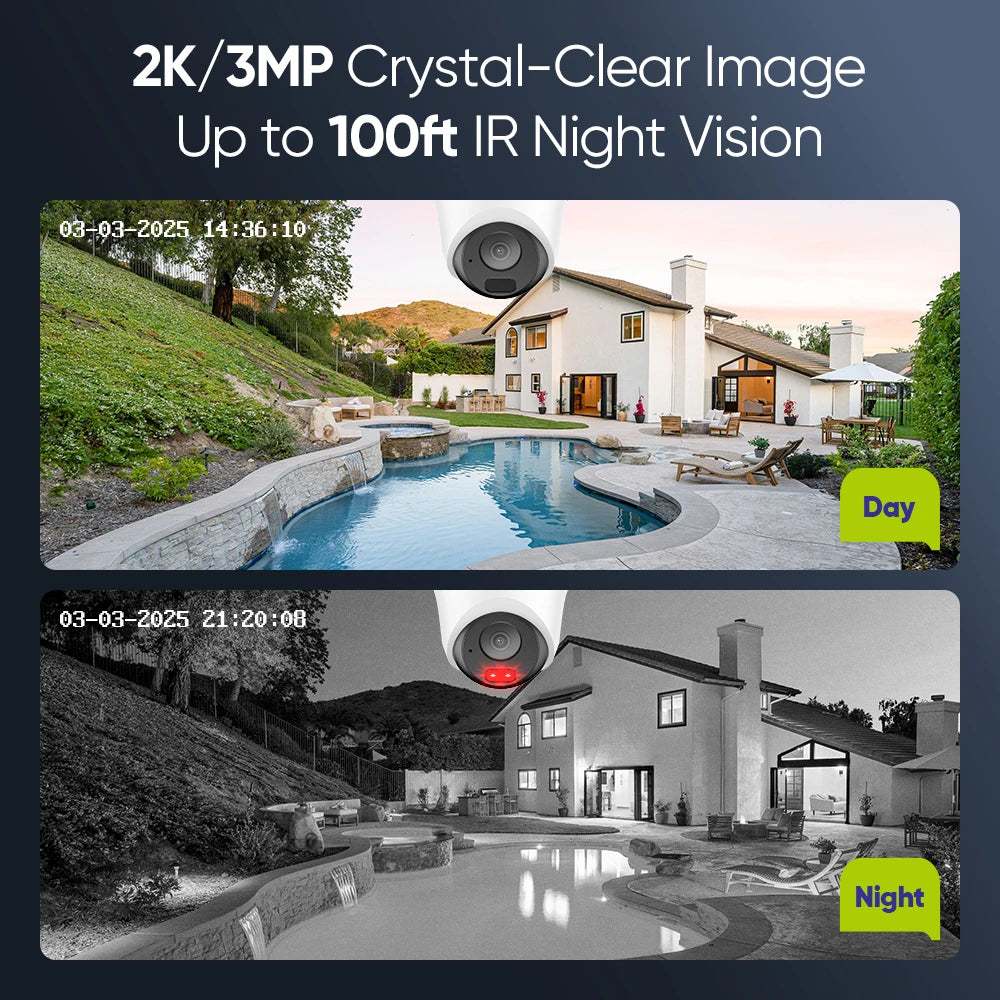 SANNCE 3MP POE Video Security Surveillance System CCTV Kit 8CH NVR Recorder night vision Smart IR Ip camera Built-in Mic Cameras