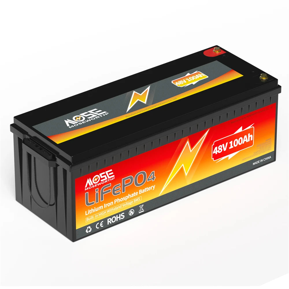 12V 24V 100Ah 140Ah 168Ah 200Ah 300Ah LiFePO4 Deep Cycle Battery Built-in BMS Perfect for RV/Camper Trolling Motor Marine