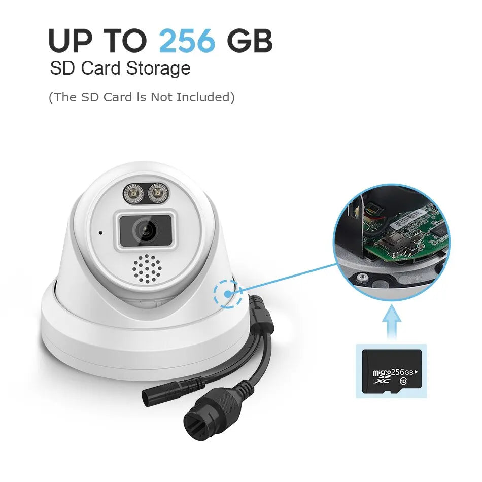 Hikvision Compatible 4K 8MP ColorVu IP Camera Built in audio SD Card slot Surveillance Network Camera Plug&Play HIK NVR