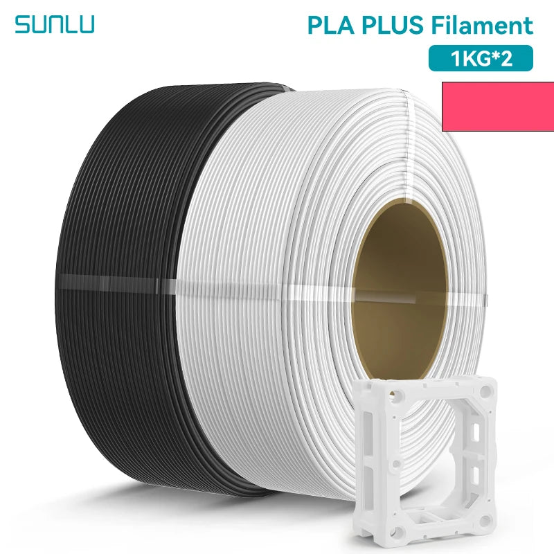 SUNLU 2KG PLA/PLA PLUS/PLA+2.0 Filament 1.75mm 1KG Without Tray 3D Printer Filament for 3D Printer& 3D Pen，Refll Filament