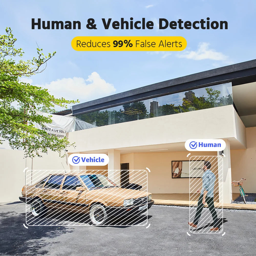 Annke H500 8CH 3K IR Ultra HD IP PoE Camera Dual Light Outdoor PoE Security Camera 265+ Two Way Audio 2.8MM Lens Human & Vehicle
