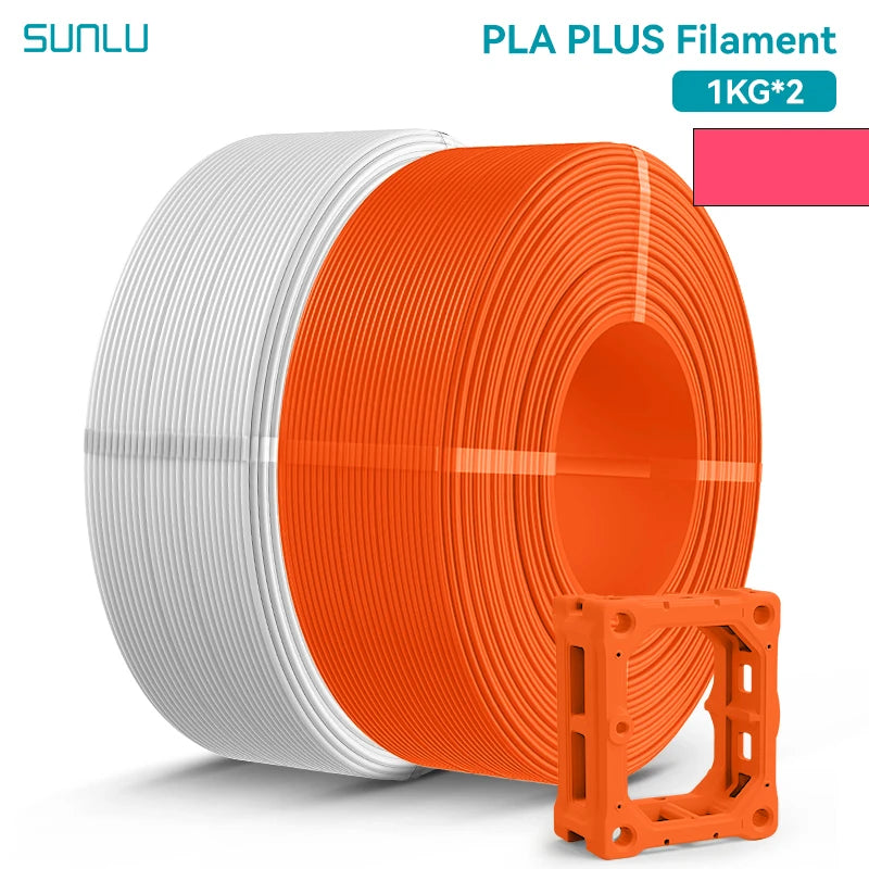SUNLU 2KG PLA/PLA PLUS/PLA+2.0 Filament 1.75mm 1KG Without Tray 3D Printer Filament for 3D Printer& 3D Pen，Refll Filament