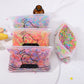 500/1000/2000pcs Girls Colourful Disposable Rubber Band Hair Ties Headband Children Ponytail Holder Bands Kids Hair Accessories