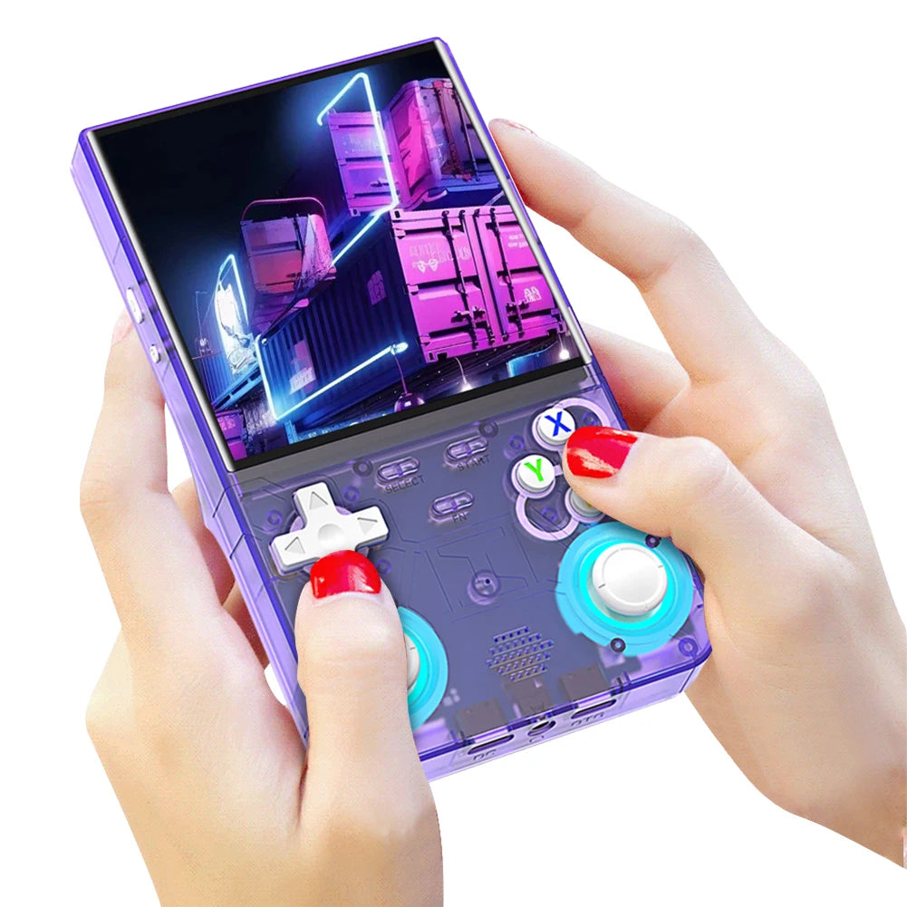 R36 Ultra Retro Handheld Game Console 4.0 Inch IPS Screen Portable Video Game Player Portable Pocket Video Player Gift for Kids