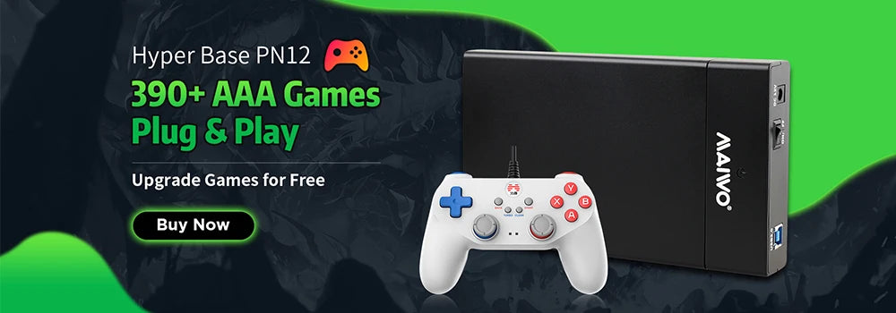 JMachen M15 Game Stick 64G Video Game Console 4K UHD Output with 30000+ Retro Games for PS1/MAME/SNES with Wireless Controllers