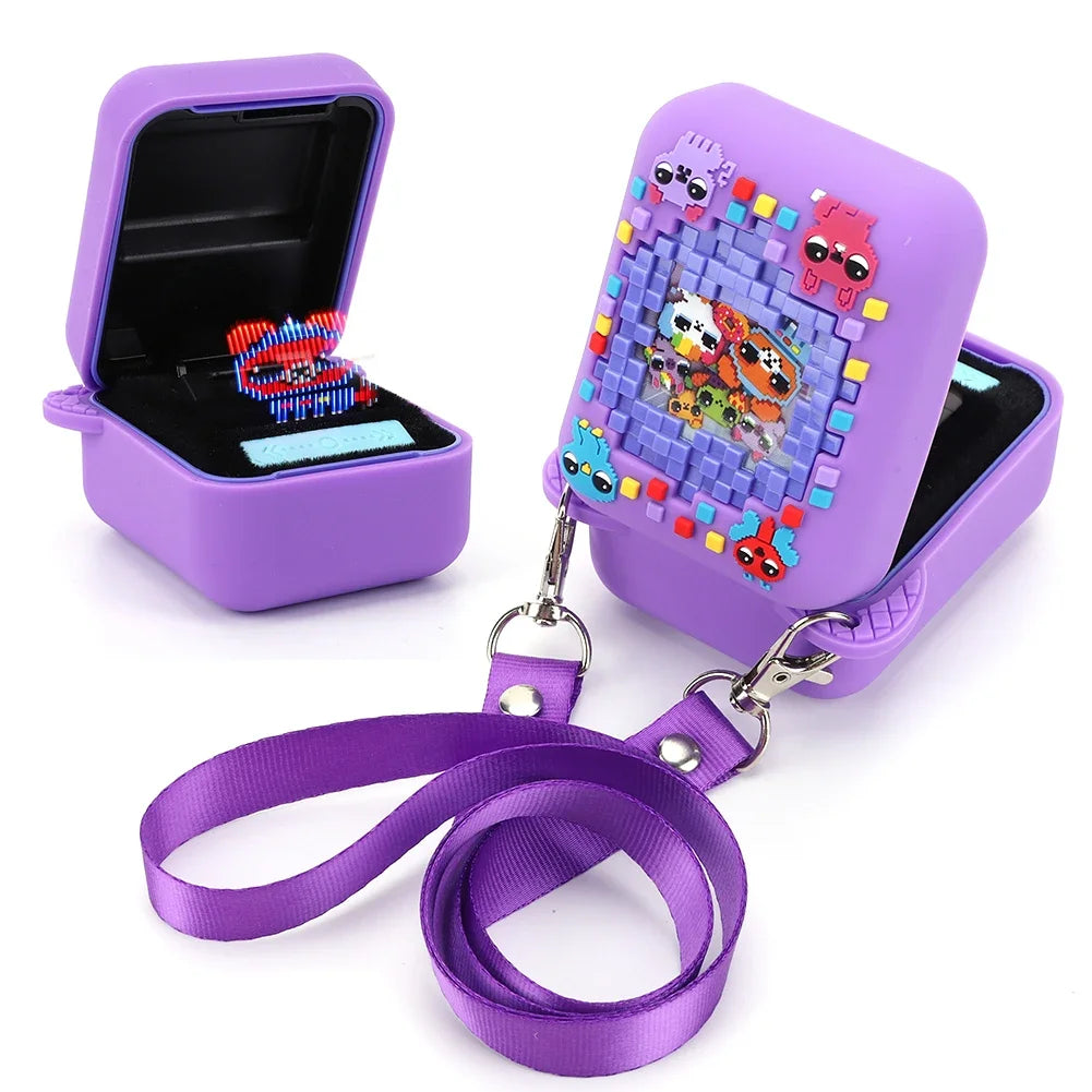 Protective Case For Bitzee Digital Pet Soft Silicone Protective Cover With Lanyard Dustproof Carrying Case Bag Accessories