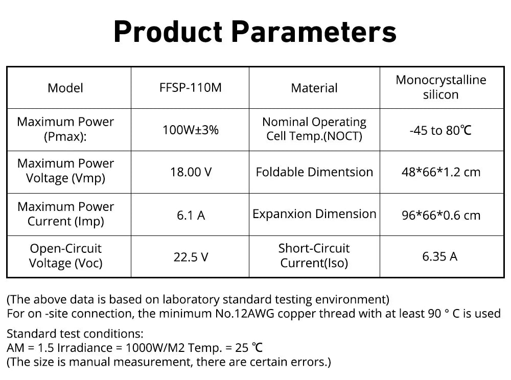 Dokio 18V 100W Portable Foldable Solar Panel with 12V Controller Kit for Family Camping Trips