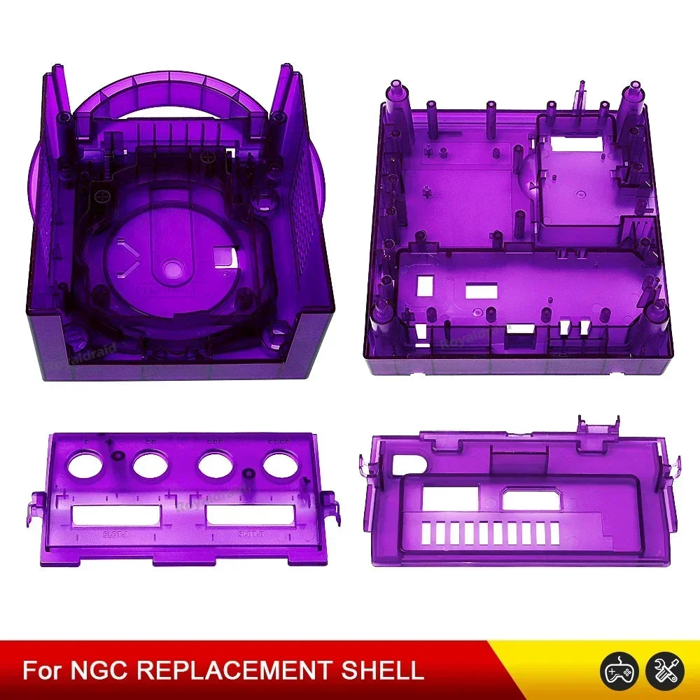 7 COLOR Transparent Box Replacement Case For Gamecube Housing Shell Case For NGC Retro Video Game Console DOL-101/DOL-001 Access