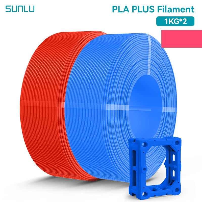 SUNLU 2KG PLA/PLA PLUS/PLA+2.0 Filament 1.75mm 1KG Without Tray 3D Printer Filament for 3D Printer& 3D Pen，Refll Filament