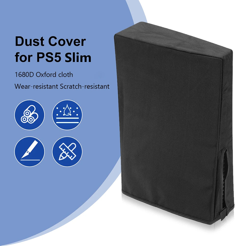Vertical/Horizontal Dust Cover for PS5 Slim Protective Case Anti-Scratch Host Guard Case for Playstation 5 Slim Accessories