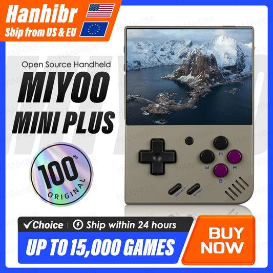MIYOO Mini Plus Portable Retro Handheld Game Console V2 Mini+ IPS Screen Classic Video Game Console Linux System Children's Gift
