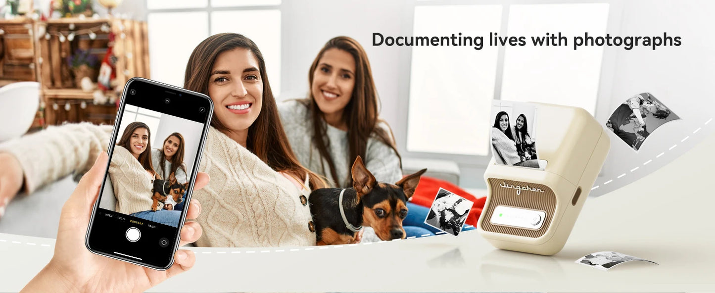 Niimbot B21 Thermal Label Maker Pocket Self-adhesive Paper Printer 20-50mm Print Width Label Machine for Business Home Office