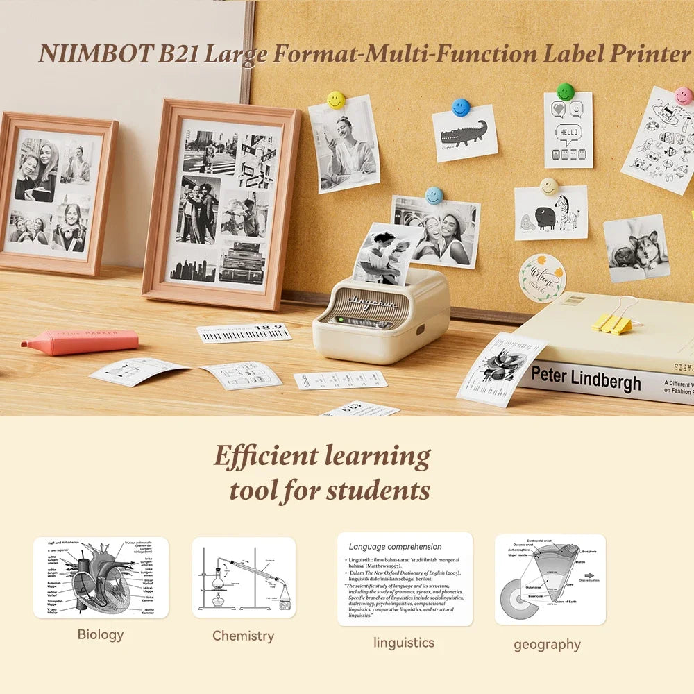 Niimbot B21 Mini Portable Thermal Printer Self-adhesive Label Printer Portable Inkless