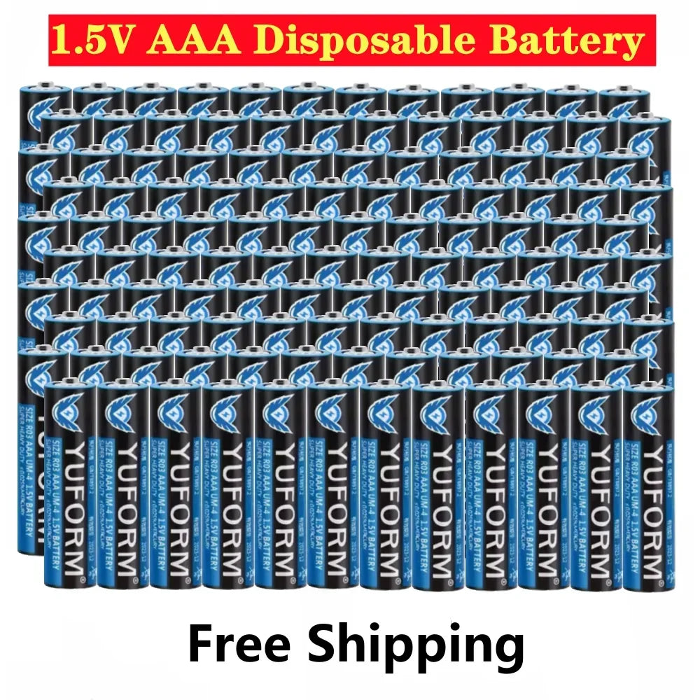 Disposable Alkaline Dry Battery for 1.5V AAA Led Light Toy Mp3 Camera Flash Razor CD Player Wireless Mouse Keyboard Batteries