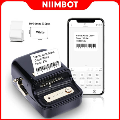 Niimbot B21 Mini Portable Thermal Printer Self-adhesive Label Printer Portable Inkless