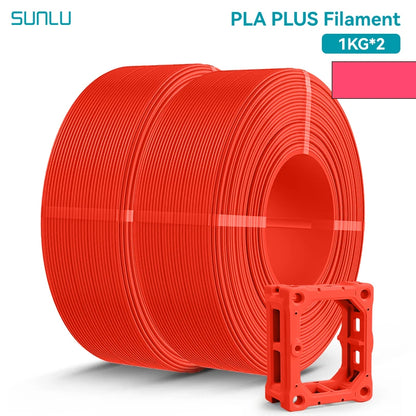 SUNLU 2KG PLA/PLA PLUS/PLA+2.0 Filament 1.75mm 1KG Without Tray 3D Printer Filament for 3D Printer& 3D Pen，Refll Filament