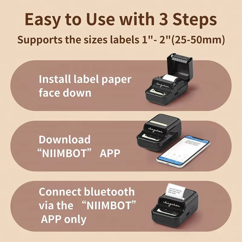 Niimbot B21 Mini Portable Thermal Printer Self-adhesive Label Printer Portable Inkless