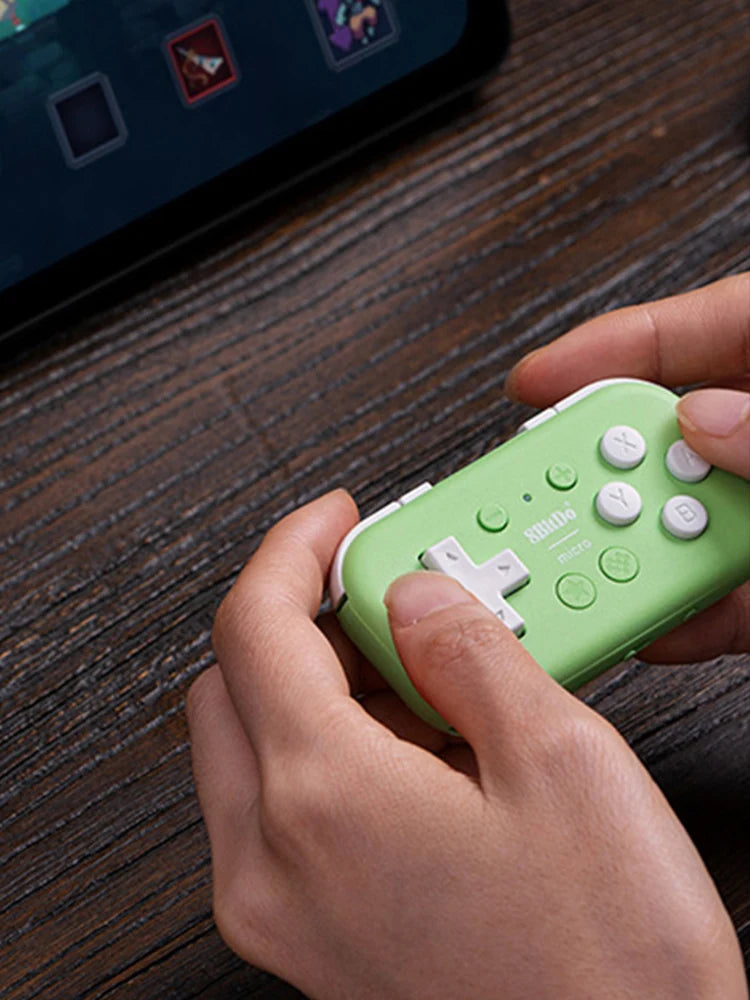 8Bitdo Micro Gamepad Designed for 2D Games Wireless Gamepad Bluetooth-compatible Handheld Console for Switch/Raspberry Pi