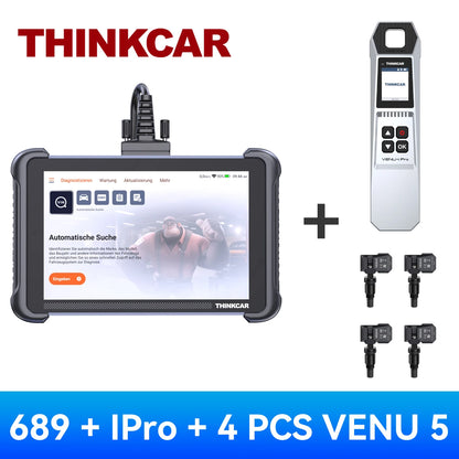 THINKCAR THINKSCAN 689 Professional Car Diagnostic Tools CANFD DOIP Bi-directional ECU Coding 34 Reset Full System Obd2 Scanner