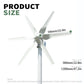 3000W Windmill 12V 24V 48V 6 Blades Wind Turbine Generator With MPPT Controller Low Start Wind Speed Free Energy Home Appliance