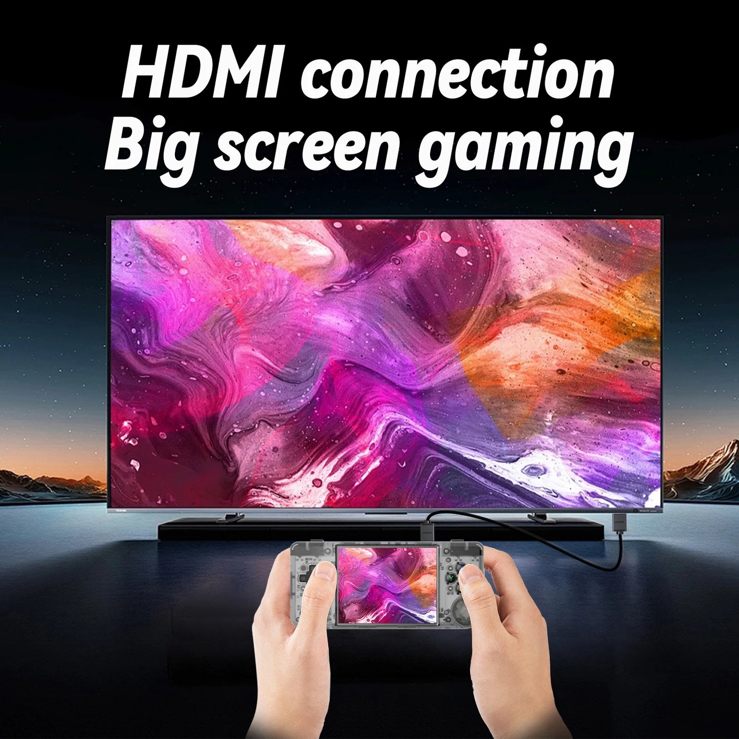 ANBERNIC RG28XX Mini Handheld Game Console 2.83" 640*480 IPS Screen Linux System Supports E-book TV-HDMI-Output 64GB 5000+ Games