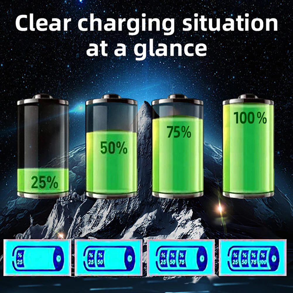 400A 220W Heavy Duty Smart Car Battery Charger 12V/24V LCD Display Self-Stop Battery Charger Five-Stage Full Automatic EU/US