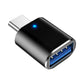 1-3PCS Type-C To USB3.0 Converter LED Indicator Type-C To USB OTG Adapter 3A Fast Charging 5Gbps Data Transfer Plug and Play