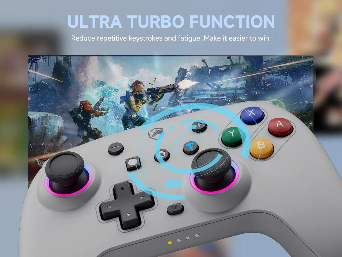 ECHTPower Wireless Controller Gamepad for Switch 2/PC Dark gray