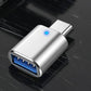 1-3PCS Type-C To USB3.0 Converter LED Indicator Type-C To USB OTG Adapter 3A Fast Charging 5Gbps Data Transfer Plug and Play