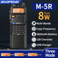 2X BAOFENG M-5R 8W Walkie Talkie 3800mAh Battery Multi Band AM Type-C USB Copy Upgraded UV-5R UV5R Long Range Two Way Ham Radio
