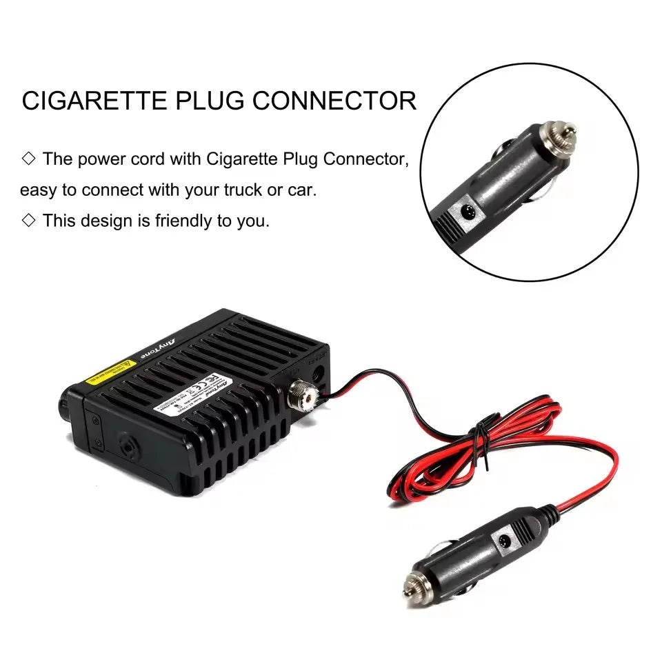 New AnyTone AT-779UV 20W Mini Car Walkie Talkie 500 Channels VOX VHF UHF Dual Band Amateur Radio