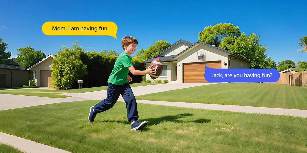 ANNKE 4MP Battery WiFi Security Camera PT Auto Tracking Color Night Vision Wireless IP Camera 4CH Homebase Security System