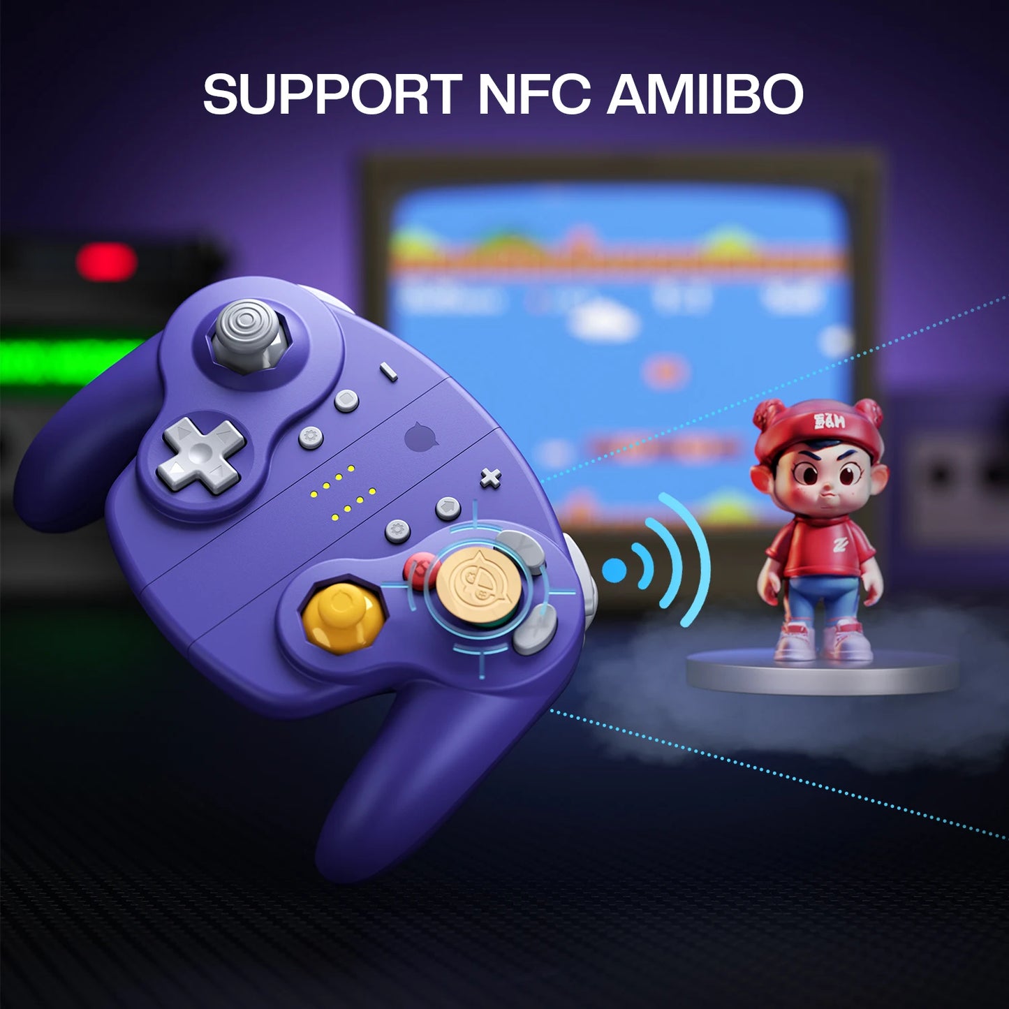NYXI Wizard 2 Joypad Switch 2 Controller PC NGC, Hall Effect, NFC Function, 6-Gyro, Dual Vibration Purple Local Shipping
