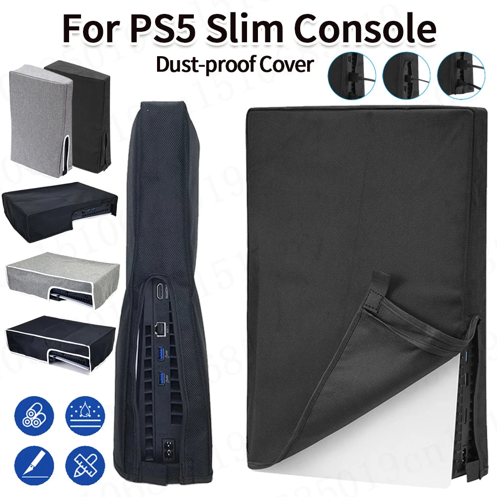 Vertical/Horizontal Dust Cover for PS5 Slim Protective Case Anti-Scratch Host Guard Case for Playstation 5 Slim Accessories
