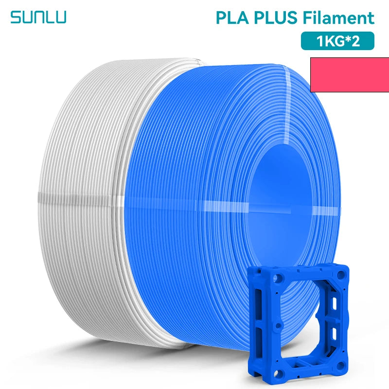 SUNLU 2KG PLA/PLA PLUS/PLA+2.0 Filament 1.75mm 1KG Without Tray 3D Printer Filament for 3D Printer& 3D Pen，Refll Filament